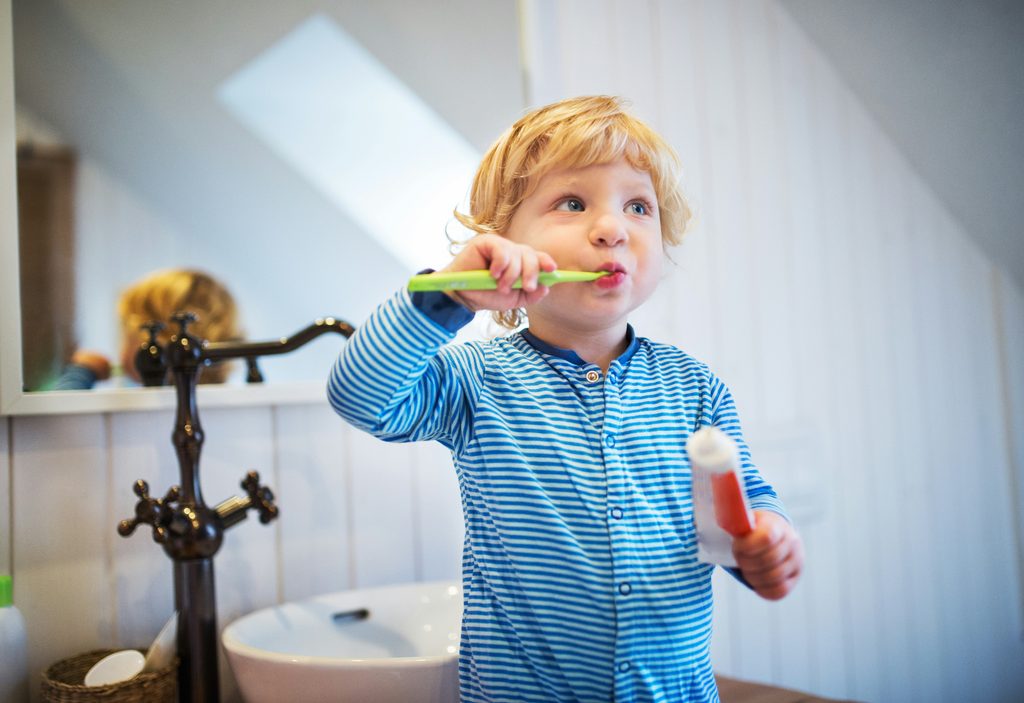Toddler Brushing Teeth